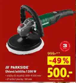 Lidl PARKSIDE Úhlová leštička 1200 W nabídka