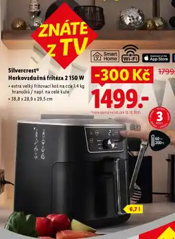 Lidl SilvercrestⓇ Horkovzdušná fritéza 2 150 W nabídka