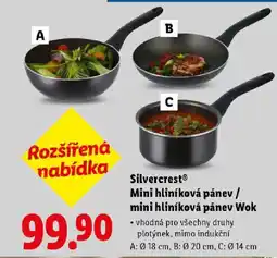 Lidl SilvercrestⓇ Mini hliníková pánev / mini hliníková pánev Wok nabídka