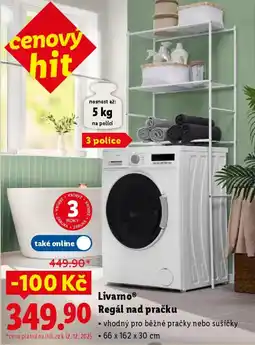 Lidl LivarnoⓇ Regál nad pračku nabídka
