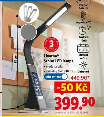 LivarnoⓇ Stolní LED lampa