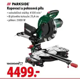 Lidl PARKSIDE Kapovací a pokosová pila nabídka