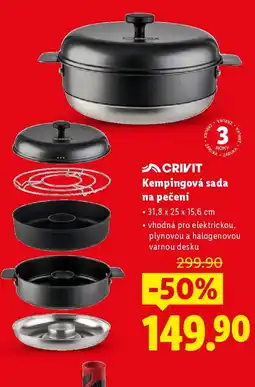 Lidl CRIVIT Kempingová sada na pečení nabídka