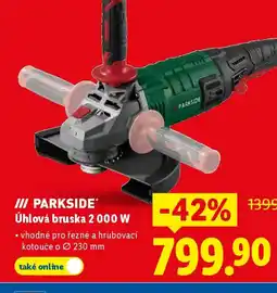 Lidl PARKSIDE Úhlová bruska 2000 W nabídka