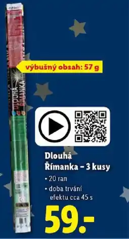 Lidl Dlouhá Římanka - 3 kusy nabídka