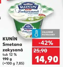 Kaufland KUNÍN Smetana zakysaná nabídka