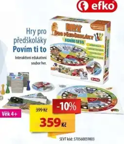 SEVT Hry pro předškoláky Povím ti to nabídka
