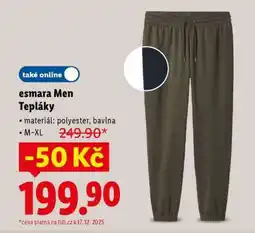 Lidl esmara Men Tepláky nabídka