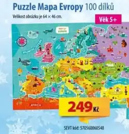 SEVT Puzzle Mapa Evropy nabídka