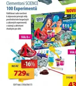 SEVT Clementoni Science 100 Experimentů nabídka