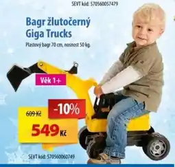 SEVT Bagr žlutočerný Giga Trucks nabídka
