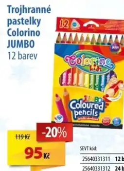 SEVT Trojhranné pastelky Colorino Jumbo nabídka