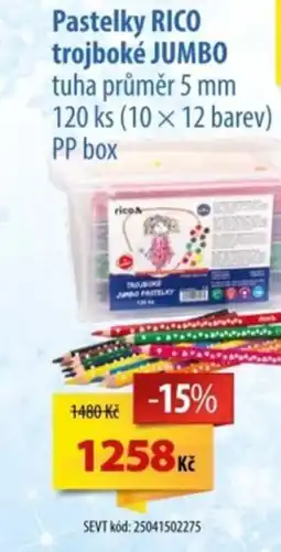SEVT Pastelky Rico trojboké Jumbo nabídka