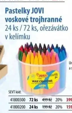 SEVT Pastelky JOVI voskové trojhranné nabídka