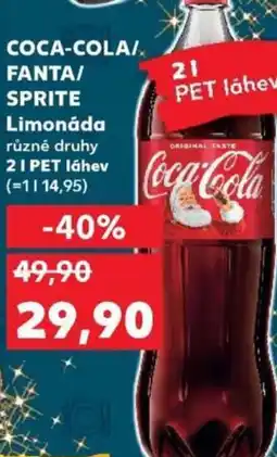 Kaufland COCA-COLA/ FANTA/ SPRITE Limonáda nabídka