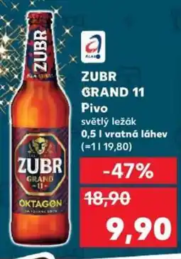 Kaufland ZUBR GRAND 11 Pivo nabídka