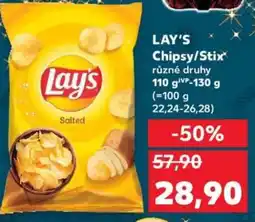Kaufland LAY'S Chipsy/Stix nabídka