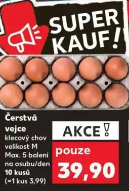 Kaufland Čerstvá vejce nabídka