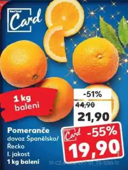 Kaufland Pomeranče nabídka