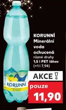 Kaufland KORUNNÍ Minerální voda ochucená nabídka