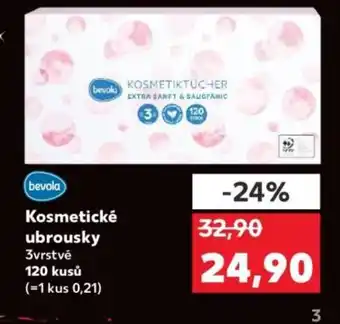 Kaufland Kosmetické ubrousky nabídka