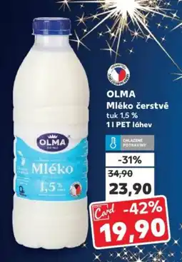 Kaufland OLMA Mléko čerstvé nabídka