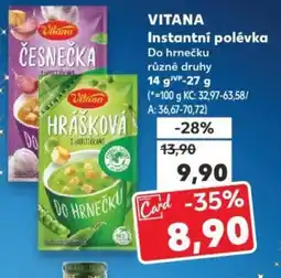 Kaufland VITANA Instantní polévka nabídka