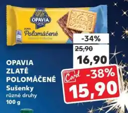 Kaufland OPAVIA Zlaté Polomáčené Sušenky nabídka