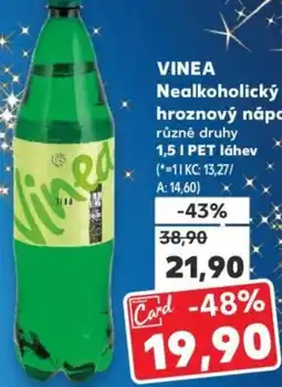 Kaufland VINEA Nealkoholický hroznový nápoj nabídka