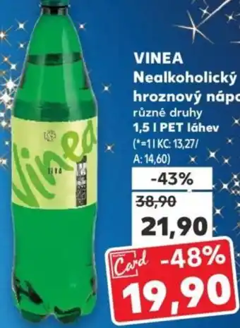 Kaufland VINEA Nealkoholický hroznový nápoj nabídka