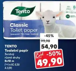 Kaufland TENTO Toaletní papír nabídka