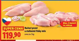 Lidl Kuřecí prsní a stehenní řízky mix nabídka