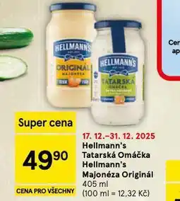 Tesco Hellmann´s tatarská omáčka, majonéza nabídka
