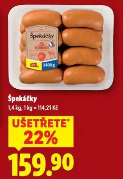 Lidl Špekáčky nabídka