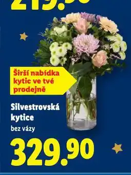 Lidl Silvestrovská kytice nabídka