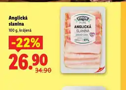 Lidl Anglická slanina nabídka