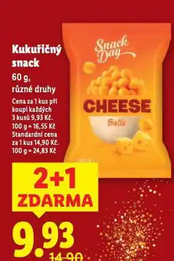 Lidl Kukuřičný snack nabídka