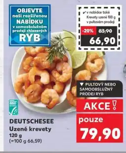 Kaufland DEUTSCHESEE Uzené krevety nabídka