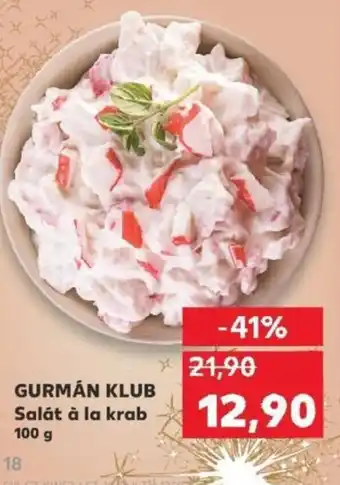 Kaufland GURMÁN KLUB Salát à la krab nabídka