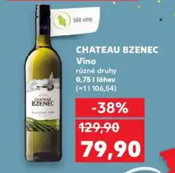 Kaufland CHATEAU BZENEC Víno nabídka