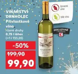 Kaufland VINAŘSTVÍ 'DRNHOLEC Přívlastkové vino nabídka