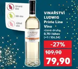 Kaufland VINAŘSTVÍ LUDWIG Prime Line Víno nabídka