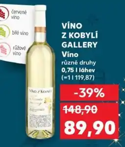 Kaufland VÍNO Z KOBYLÍ Gallery Víno nabídka