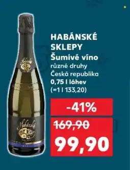 Kaufland HABÁNSKÉ SKLEPY Šumivé víno nabídka