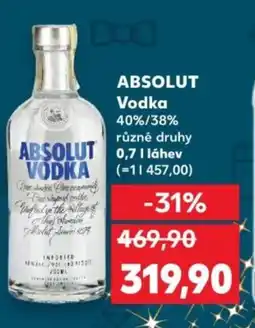 Kaufland ABSOLUT Vodka nabídka