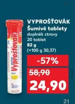Kaufland VYPROŠŤOVÁK Šumivé tablety nabídka