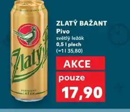 Kaufland ZLATÝ BAŽANT Pivo nabídka