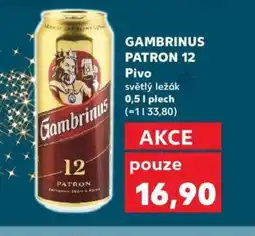 Kaufland GAMBRINUS PATRON 12 Pivo nabídka