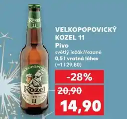 Kaufland VELKOPOPOVICKÝ KOZEL 11 Pivo nabídka