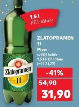 Kaufland ZLATOPRAMEN 11 Pivo nabídka